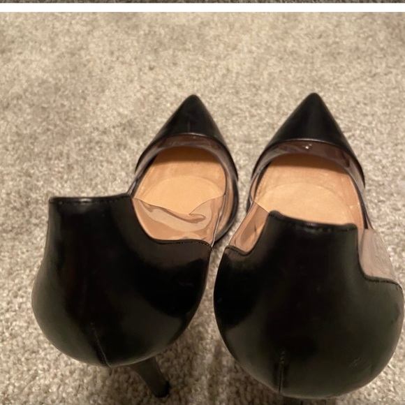 Gianvito Rossi Plexi 85 leather and PVC pumps designer heels black 37.5 - Picture 6 of 9